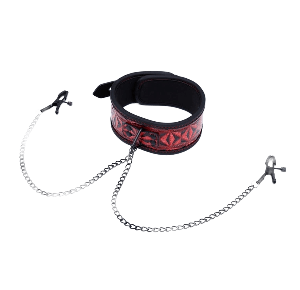COLLAR CON PINZAS ROJO - Imagen 5