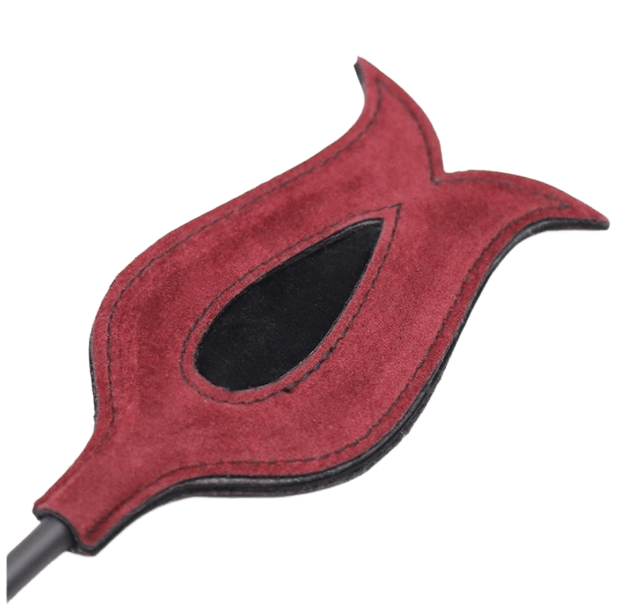 FUSTA ATERCIOPELADA CON PLUMAS ROJAS - Imagen 2