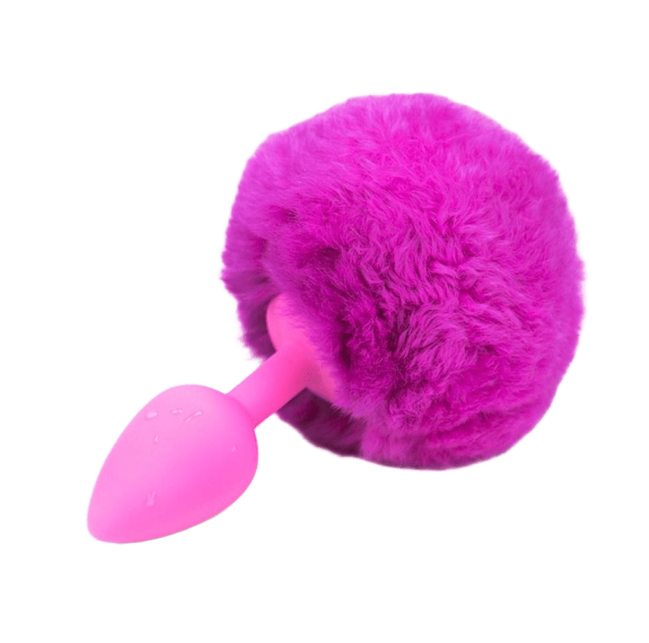 Plug Cola de Conejo Rosa