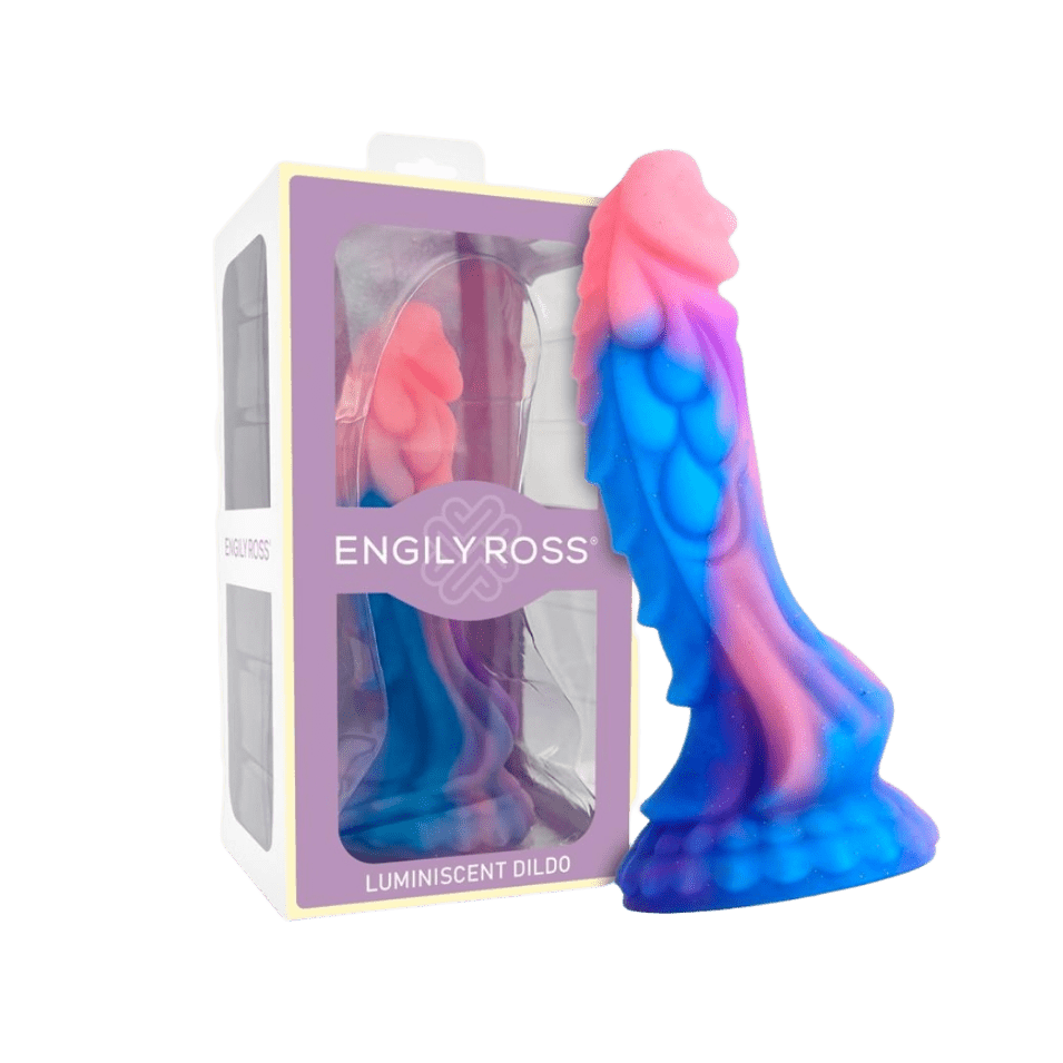 DILDO "DRAGÓN" BRILLA EN LA OSCURIDAD 18 CM - Imagen 6