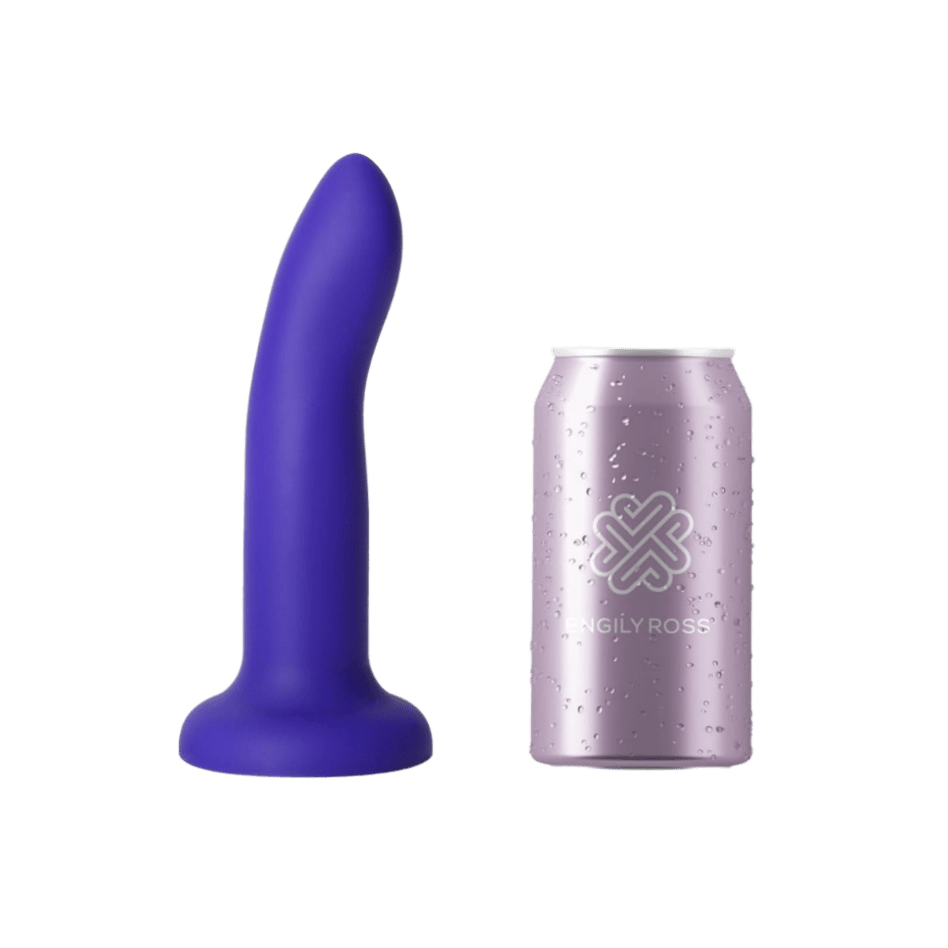 DILDO CON VIBRACIÓN QUE CAMBIA DE COLOR AZUL A PÚRPURA - Imagen 4