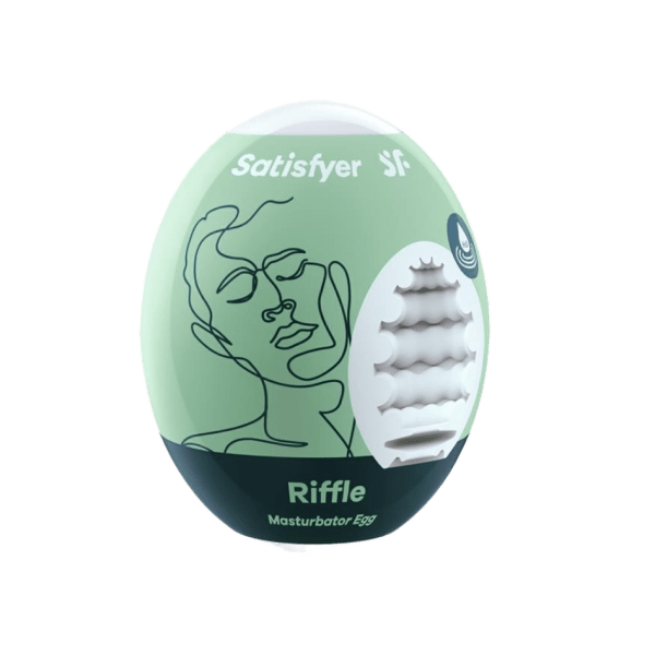 SATISFYER HUEVO MASTURBADOR RIFFLE HYDRO-ACTIVE
