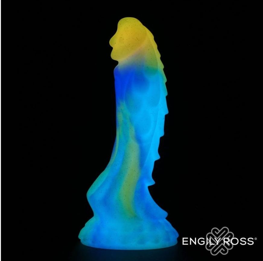 DILDO "DRAGÓN" BRILLA EN LA OSCURIDAD 18 CM - Imagen 2