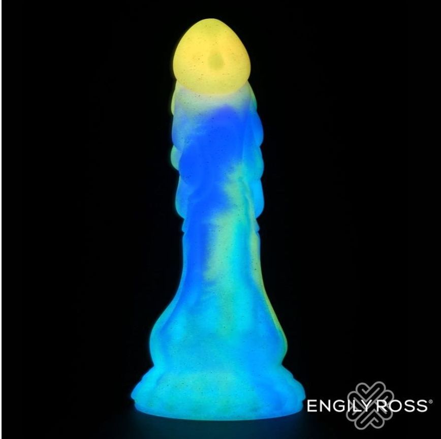 DILDO "DRAGÓN" BRILLA EN LA OSCURIDAD 18 CM - Imagen 3