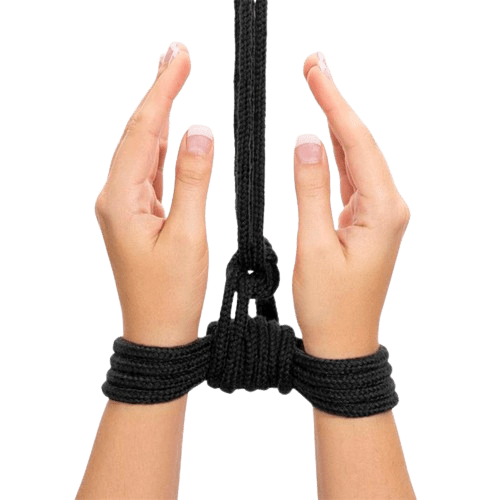 CUERDA BONDAGE SUAVE NEGRA - Imagen 2