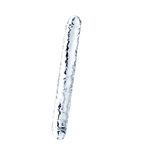 DILDO DOBLE TRANSPARENTE