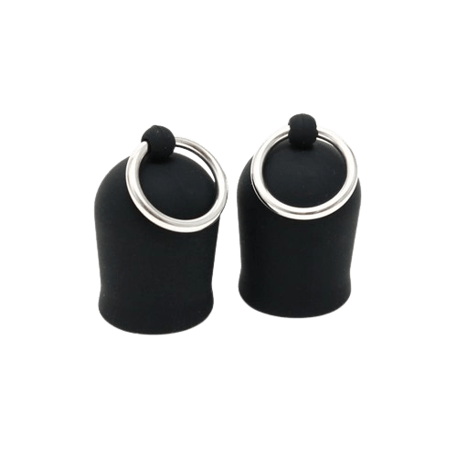 SUCCIONADORES PARA PEZONES ANILLAS SILICONA NEGRO