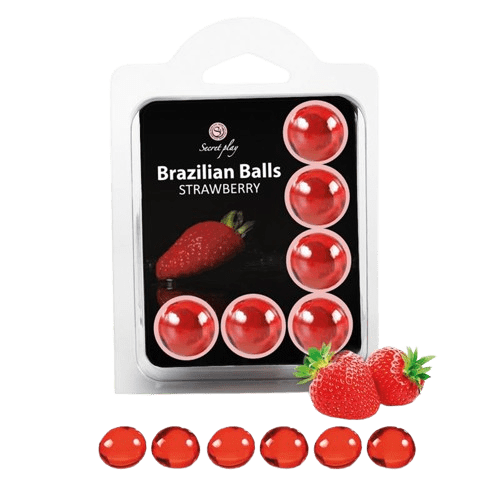 6 BOLAS BRASILEÑAS AROMA FRESA