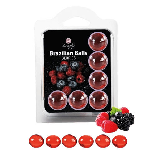 6 BOLAS BRASILEÑAS AROMA FRUTAS DEL BOSQUE
