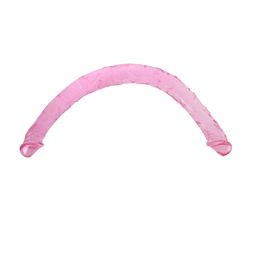 DILDO DOBLE COLOR ROSA 44 CM