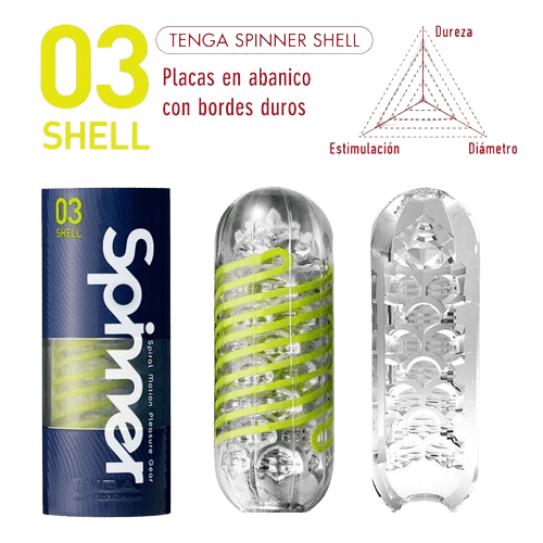 MASTURBADOR MASCULINO SPINNER SHELL - Imagen 2