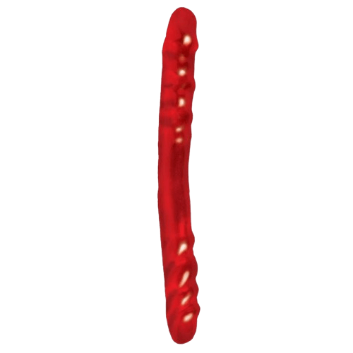 DILDO DOBLE COLOR ROJO 33,7 CM