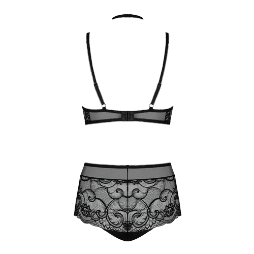 SET DE ENCAJE CON DETALLE EN EL CUELLO - Imagen 4