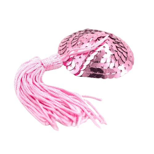 Pezoneras de Corazón con Lentejuelas Rosa - Imagen 2