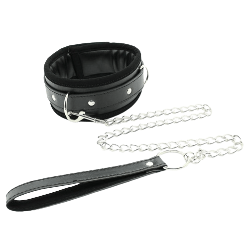 COLLAR CON CADENA DE METAL E INTERIOR ACOLCHADO