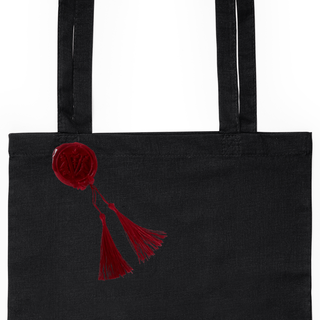 Totebag Negra "Caballos Desbocados" - Imagen 2