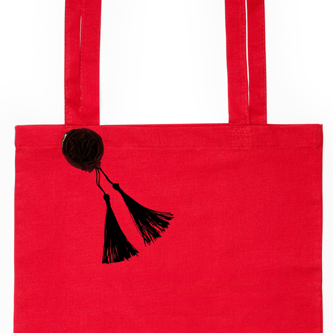 Totebag Roja "Fustas y Hombres" - Imagen 2