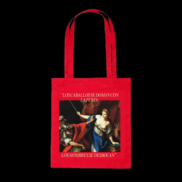 Totebag Roja "Fustas y Hombres"