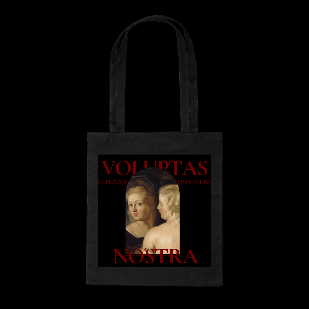 Totebag Negra "Voluptas Nostra"