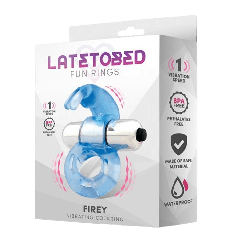 Firey Anillo Vibrador con Conejito Azul - Imagen 3