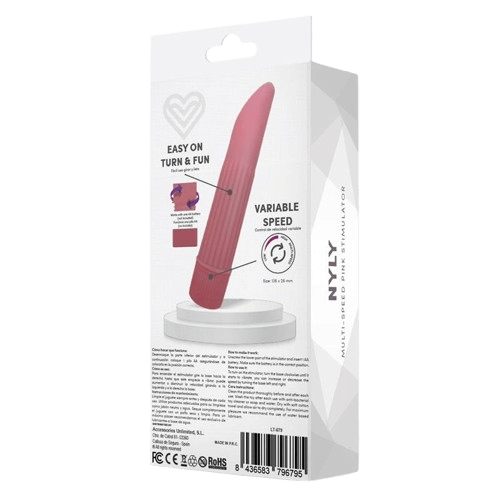 Nyly Estimulador Multi Velocidad Rosa - Imagen 2