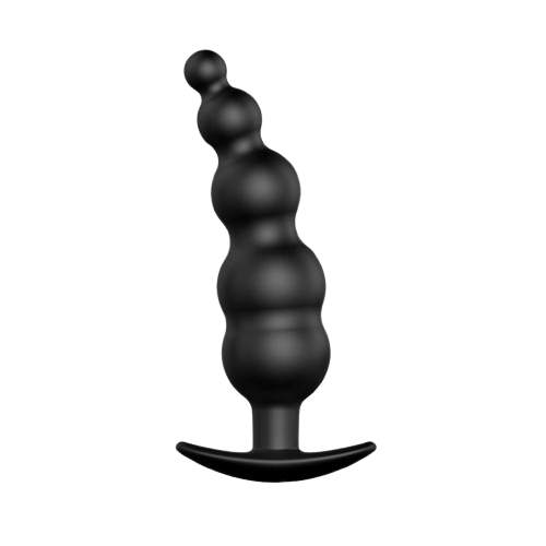 Plug Anal Burbujas Silicona Negro