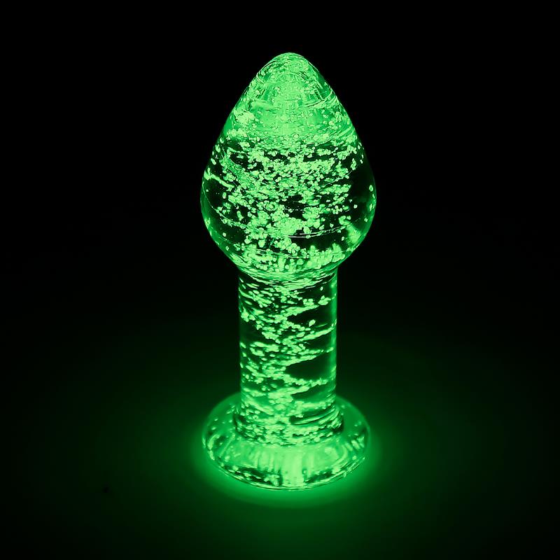 Plug de Cristal que Brilla en la Oscuridad